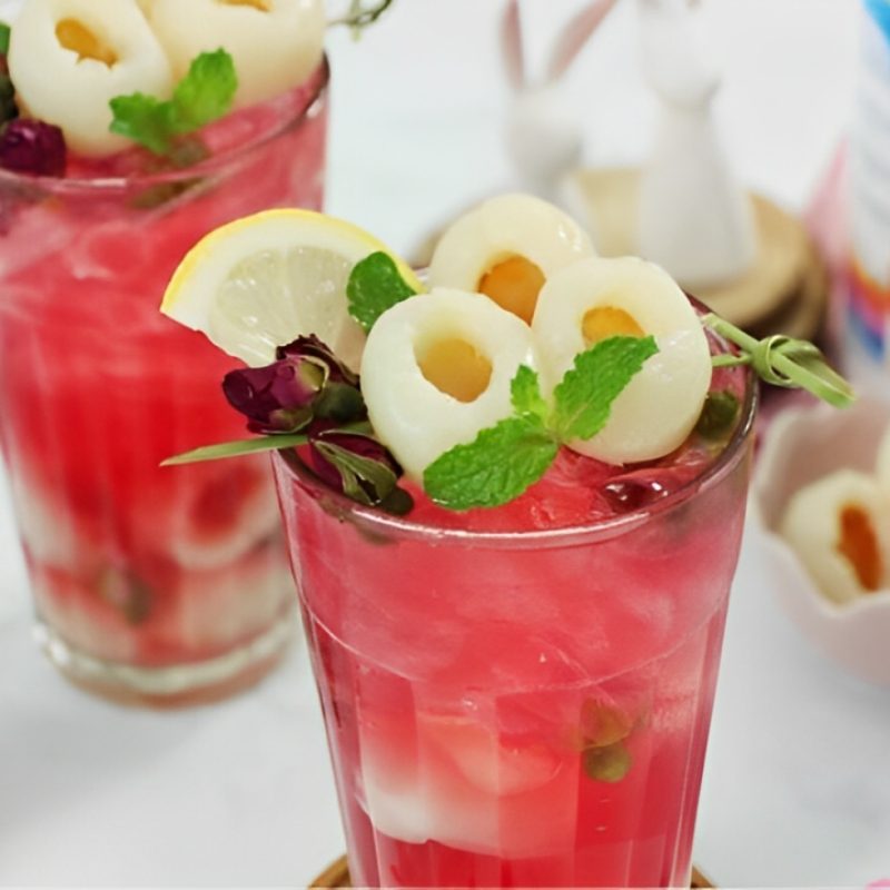 trà vải hoa hồng