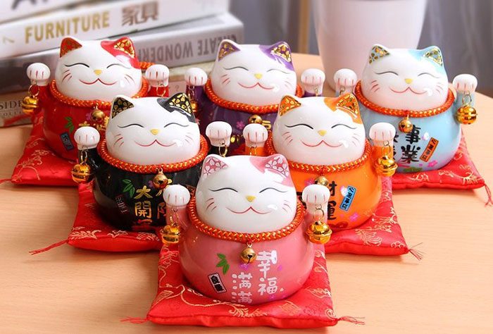 Ý nghĩa biểu tượng mèo thần tài cho ngày Tết 05