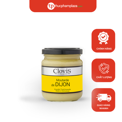 Mù tạt Dijon cao cấp hiệu Clovis 200g 2 mu tat clovis dion medium