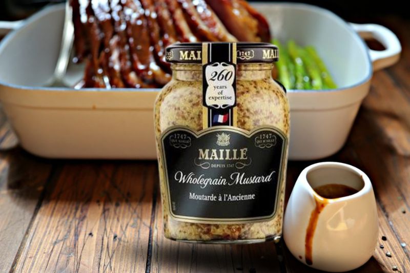 Mù tạt nguyên hạt Maile lọ 865g 8 Mù tạt nguyên hạt Maile lọ 865g