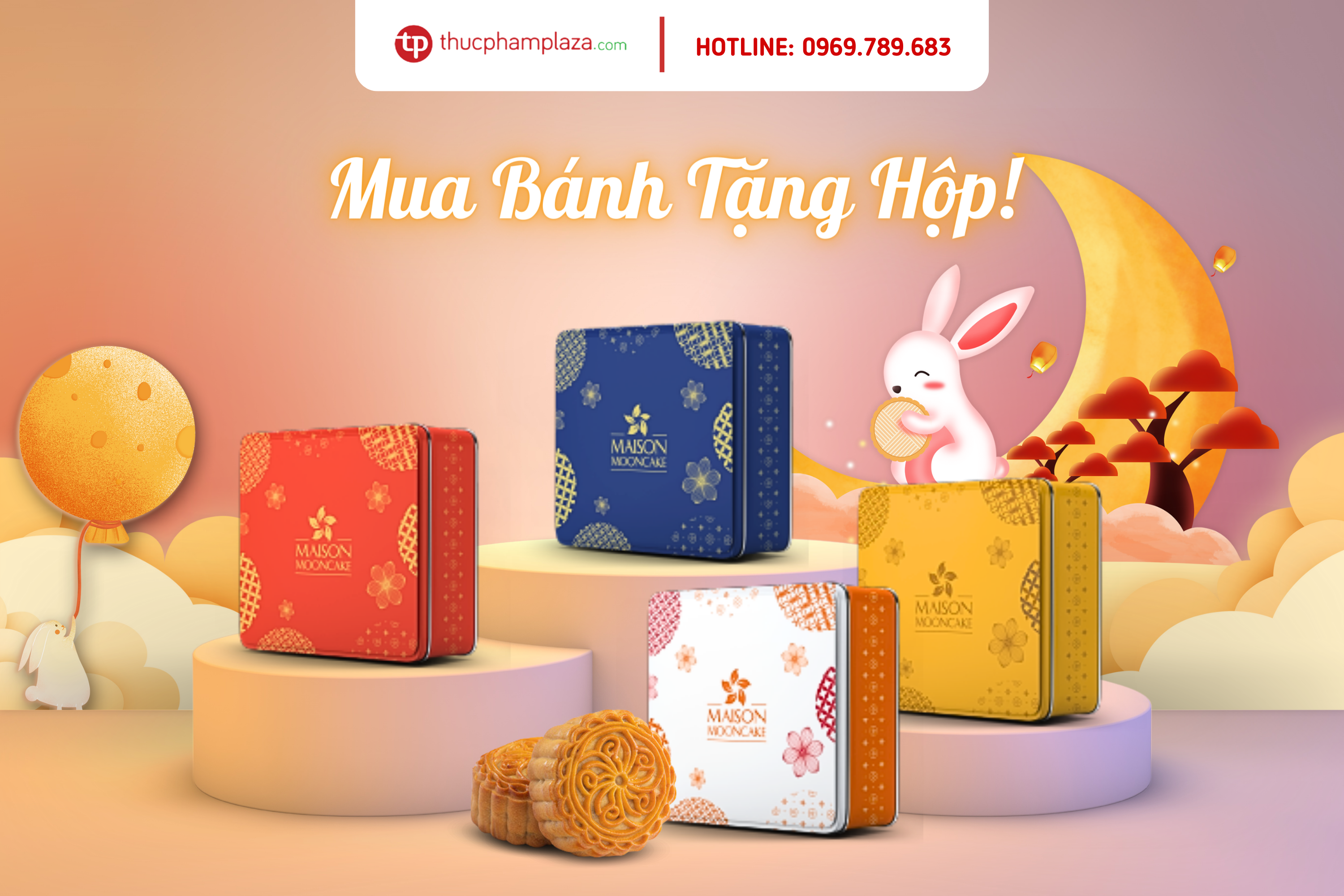 Tặng ngay 1 hộp thiếc xinh xắn khi mua 2 bánh Trung Thu Maison