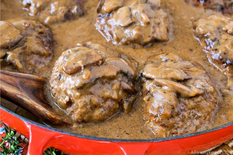 Nấu Chín Salisbury Steak