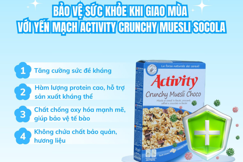 Ngũ cốc Activity 375g các loại tùy chọn 2 ngu coc Activity chat luong 1