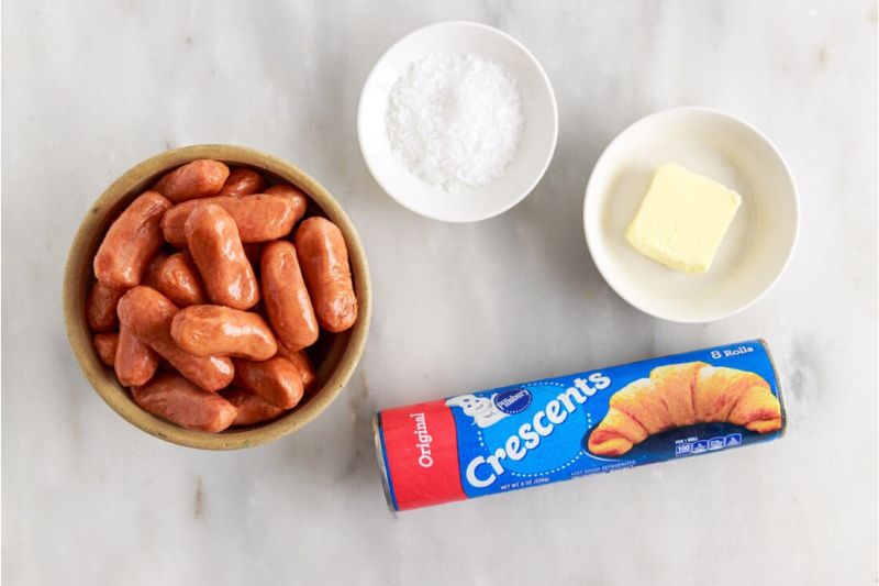 Nguyên liệu chế biến món Pigs In A Blanket 