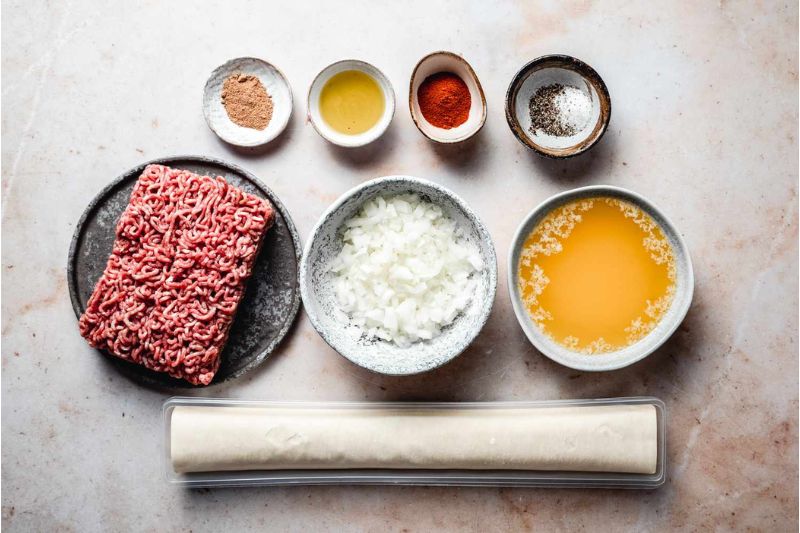 Nguyên liệu làm Burek 