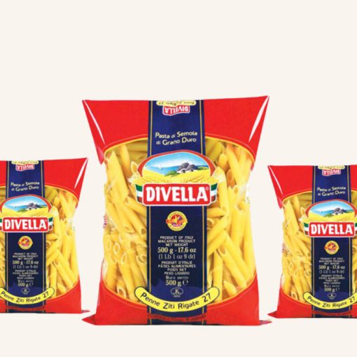 Nui ống vát Penne Divella số 27 gói 500g 5 nui ong tre divella penne divella