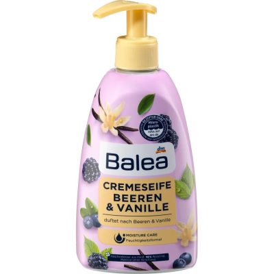 Nước rửa tay Balea việt quất, mâm xôi và vani 500ml 2 nuoc rua tay balea cremeseife beeren vanille chiet xuat vani va berries 500 ml medium