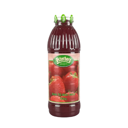 Sinh tố Dâu tây Osterberg Strawberry - chai 1L (new) 1 os dau 1L