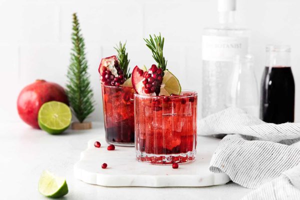 pomegranage gin and tonic medium