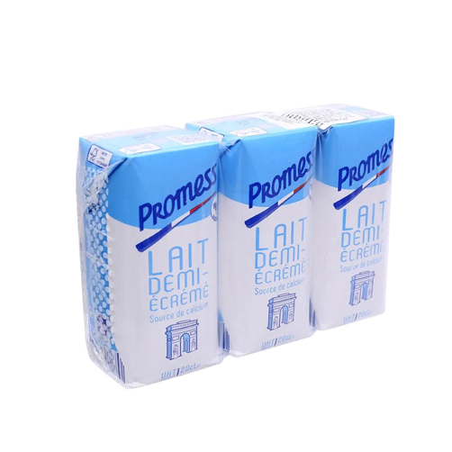Sữa tươi Pháp Promess ít béo 200ml - lốc 3 hộp 1 promess it beo loc 3