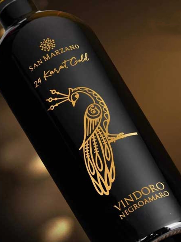 Rượu vang đỏ Vindoro Gold Karat 2019 (Ý) - Chai 750ml 5 ruou vang y con cong vindoro 24 karat gold 4 1