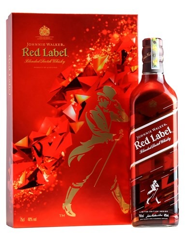 Rượu Whisky John Walker Đỏ 75cl - Hộp Quà 2 ruoujohnniewalkerredhopqua20182
