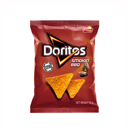 Snask hiệu Doritos hương vị BBQ xông khói - túi 65g 1 snack bbq doritos 65g
