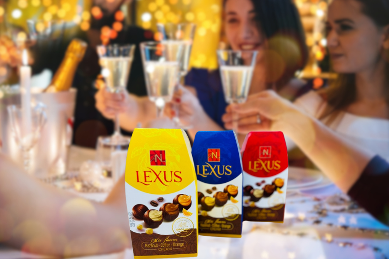 Socola Lexus hộp giấy hộp 100g các màu tùy chọn