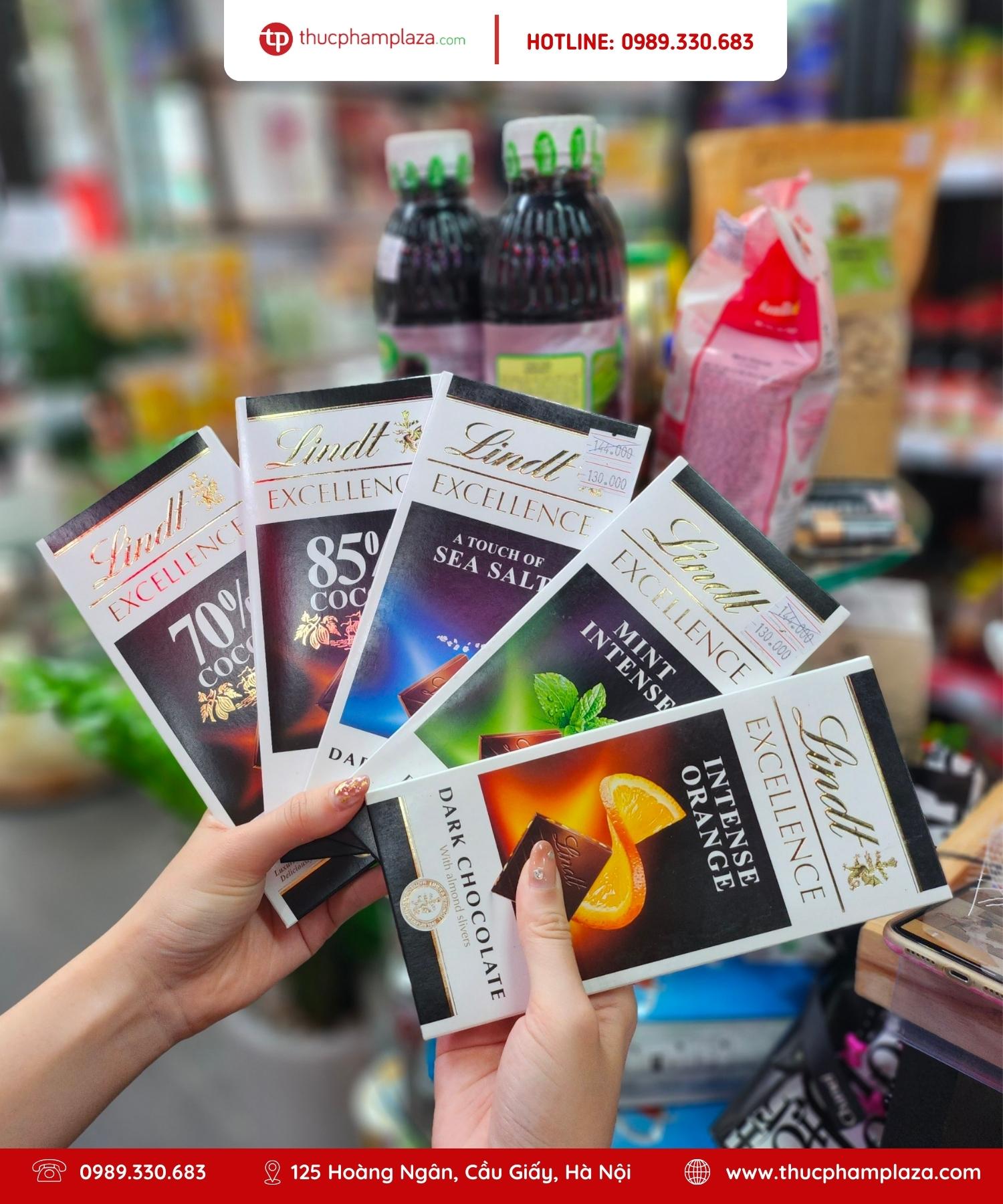 Món quà 20/10: Socola trứ danh - Lindt Excellence 4 socola Lindt Excellent Thuc Pham Plaza