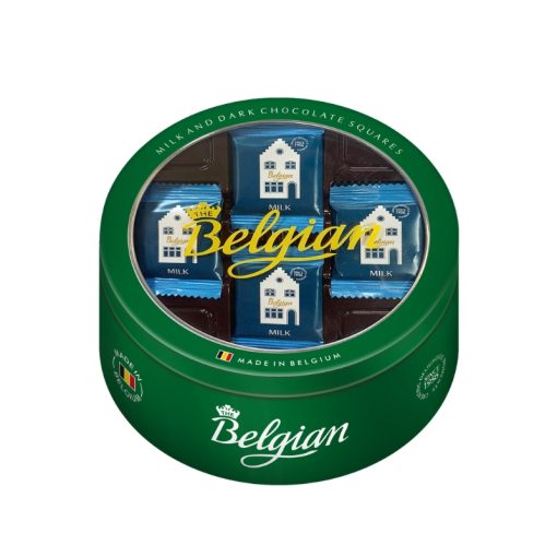Socola Belgian hỗn hợp hộp tròn 125g 7 Socola Belgian hỗn hợp hộp tròn 125g