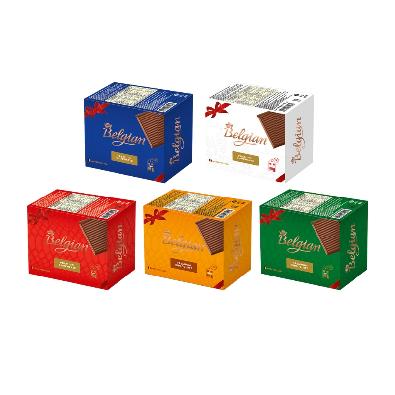 Socola hỗn hợp Belgian hộp 62g 1 Socola hỗn hợp Belgian hộp 62g