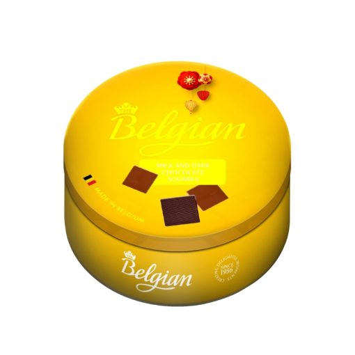 Socola hỗn hợp Belgian hộp tròn 52g