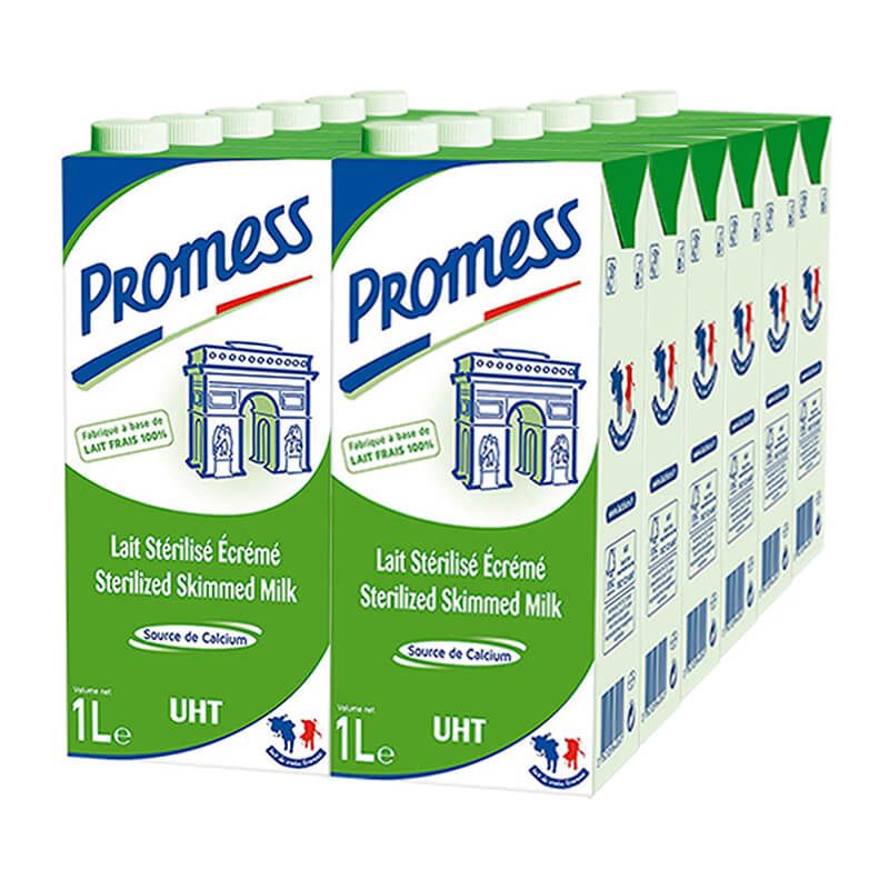 Sữa tươi tách béo 0,5% hiệu Promess - hộp 1L 6 sua tuoi tach beo hieu pro mess hop 1l