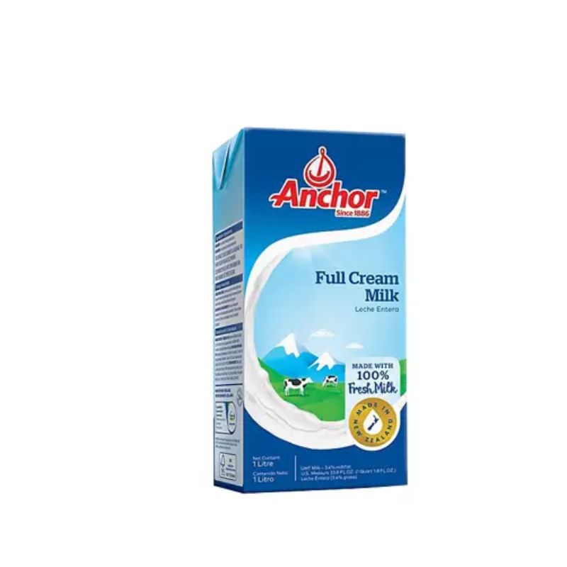 Sữa tươi tiệt trùng Anchor nguyên kem 100% fresh milk - hộp 1L 6 Sữa tươi tiệt trùng Anchor nguyên kem 100% fresh milk - hộp 1L