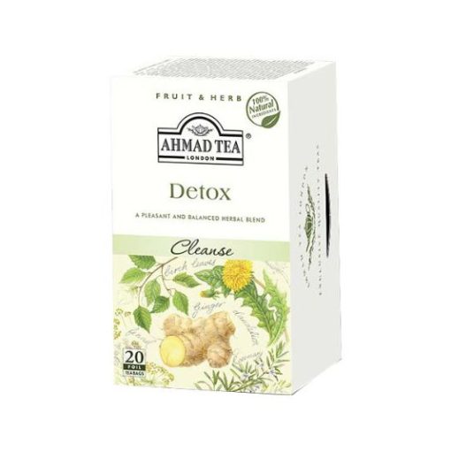 Trà AHMAD Detox giải độc cơ thể - hộp 40g/ 20 túi lọc 5 Trà AHMAD Detox