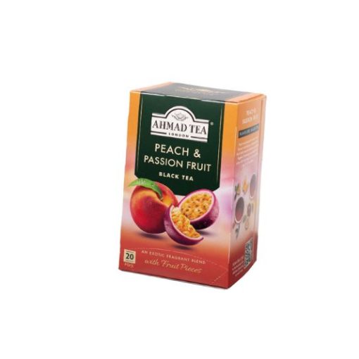 Trà Đào & Chanh leo AHMAD - hộp 40g/ 20 túi 4 Trà Đào & Chanh Leo AHMAD