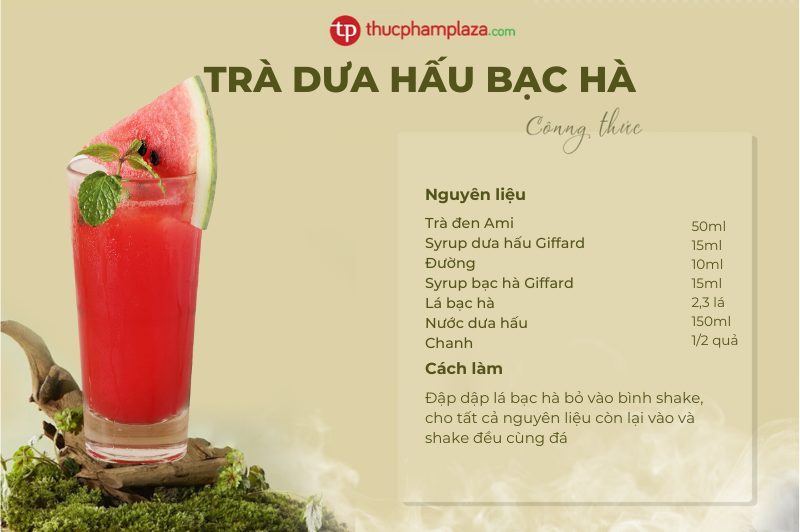 Trà dưa hấu bạc hà