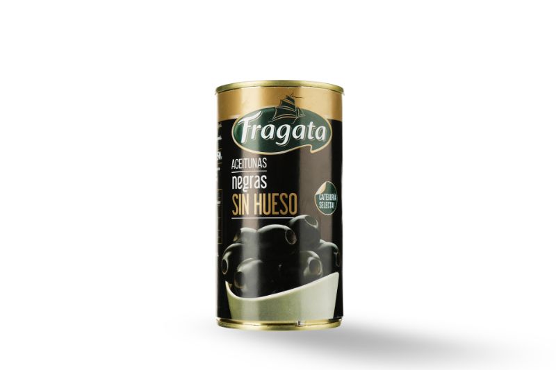 Trái ô liu đen tách hạt Fragata hộp 350g 1 trai oiu den tach hat Fragata gia re