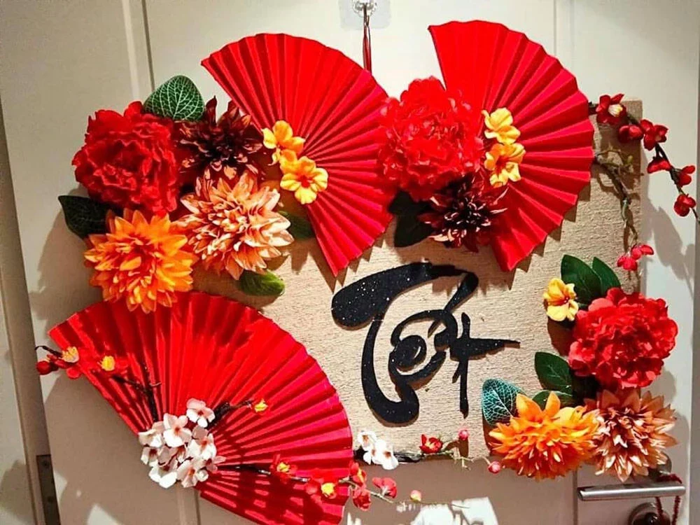 Top 5 cách Trang trí nhà ngày Tết ở quê đẹp và ấm cúng 4 trang tri do handmade large