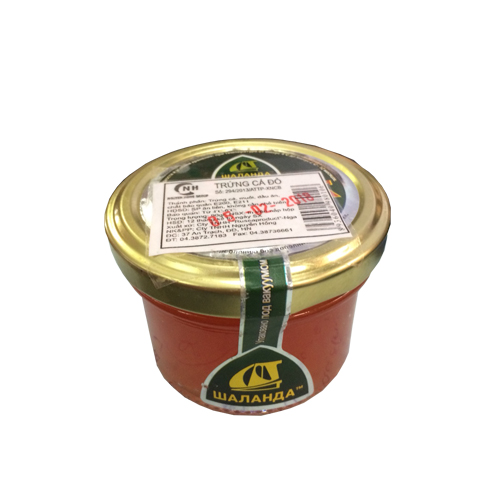 Trứng cá hồi đỏ Nga - lọ 90g 1 trung ca hoi do 90g