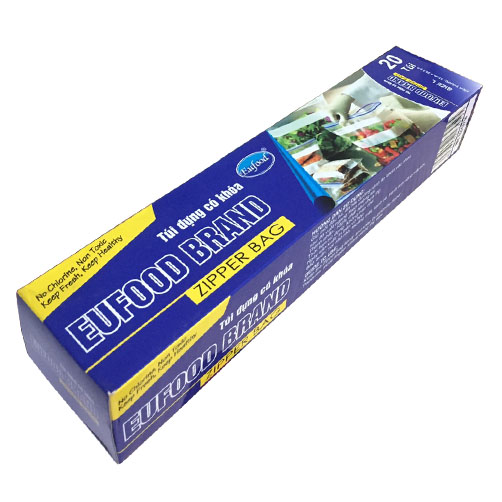 Túi đựng có khóa Zipper hiệu Eufood Brand size L kích cỡ 31x26,5 cm (20 túi) 1 tuidung co khoa 20 tui