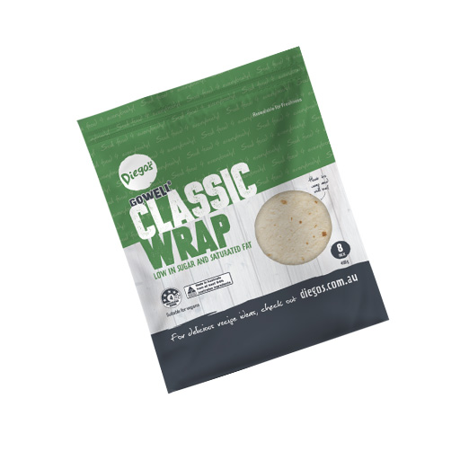 Vỏ bánh ngô Gowell classic hiệu Diego's - túi 400g/8 bánh 1 vo banh go well 400g