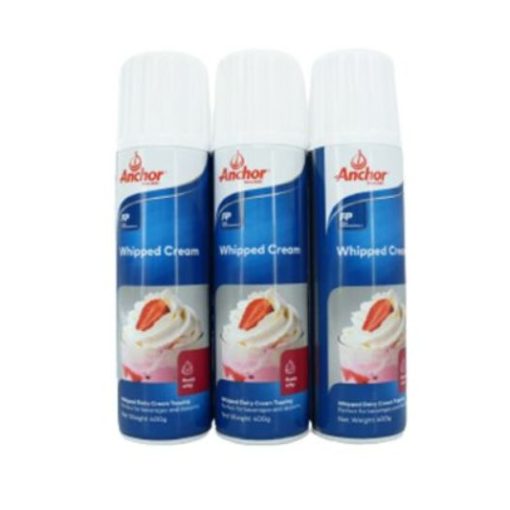 Kem tươi dạng xịt Whipping Cream hiệu Anchor chai 400g 3 Kem tươi dạng xịt Whipping hiệu Anchor chai 400g