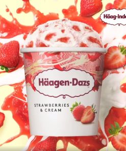 Kem Häagen-Dazs vị dâu tây hộp vừa 473ml