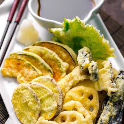 Khám phá món rau củ Tempura chay thanh đạm, giòn lâu cùng bột Soy Asahi 2 rau cu chien gion 1