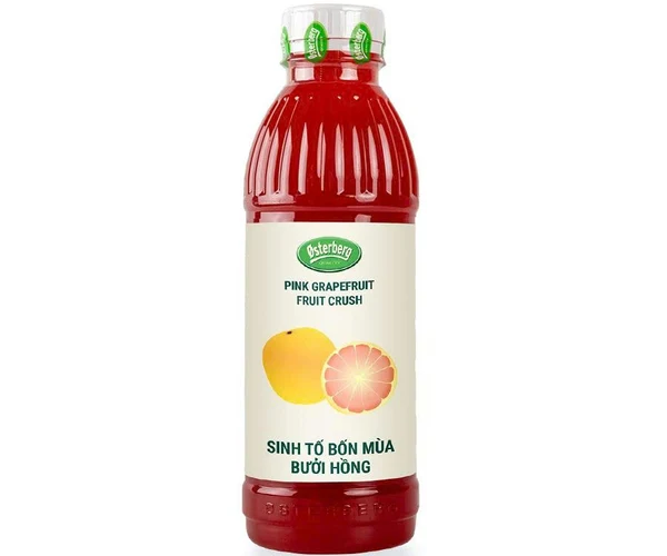 Sinh tố Osterberg Bưởi Hồng - Chai 1L 1 sinh to Osterberg buoi hong 1L