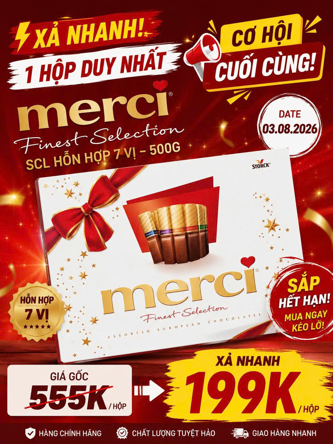 socola merci duy nhat 1 hop