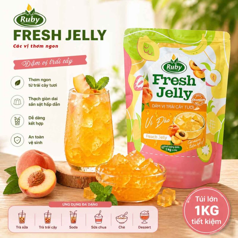 thach trai cay Ruby 1kg