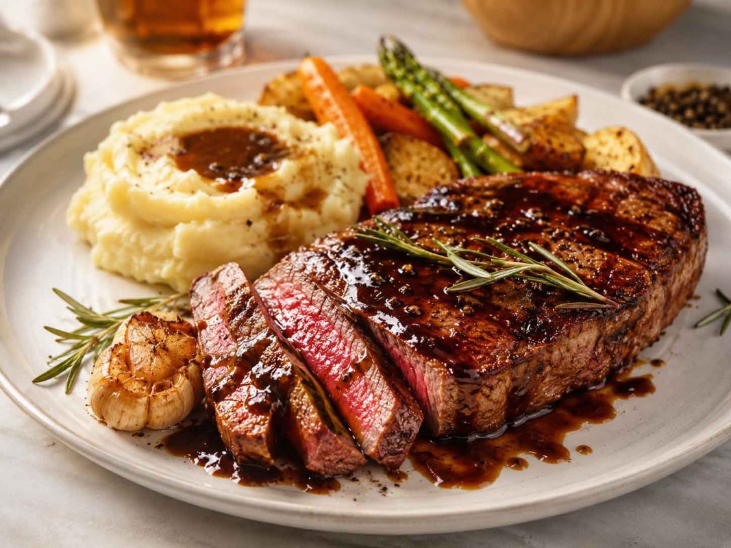 Thịt bò áp chảo sốt balsamic đậm vị 1 thit bo sot Balsamic dam vi anh bia 1