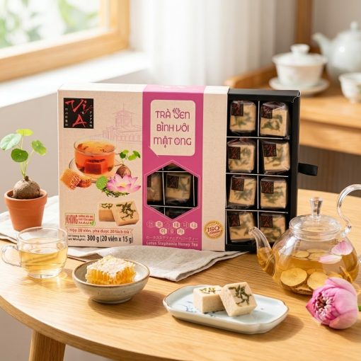 Trà tim sen bình vôi mật ong Golden Farm 300g (15g x 20 viên)