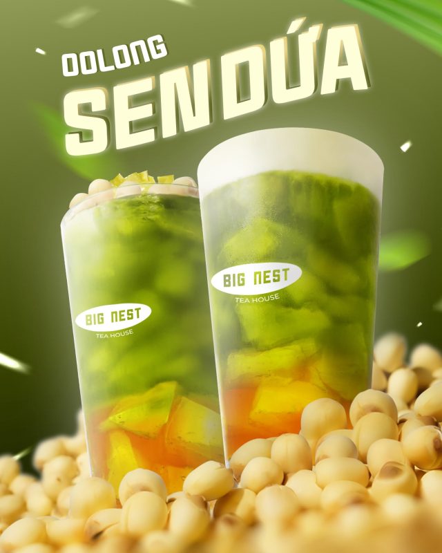 Menu trà sữa triệu view với siro Teisseire lá dứa 2 tra la dua 1