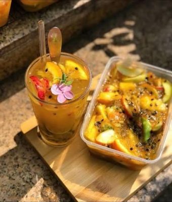 Khám phá hương vị mùa hè với Trà Chanh Dây Nhiệt Đới cùng Mứt Ami Fruity 2 tra nhiet doi anh 1