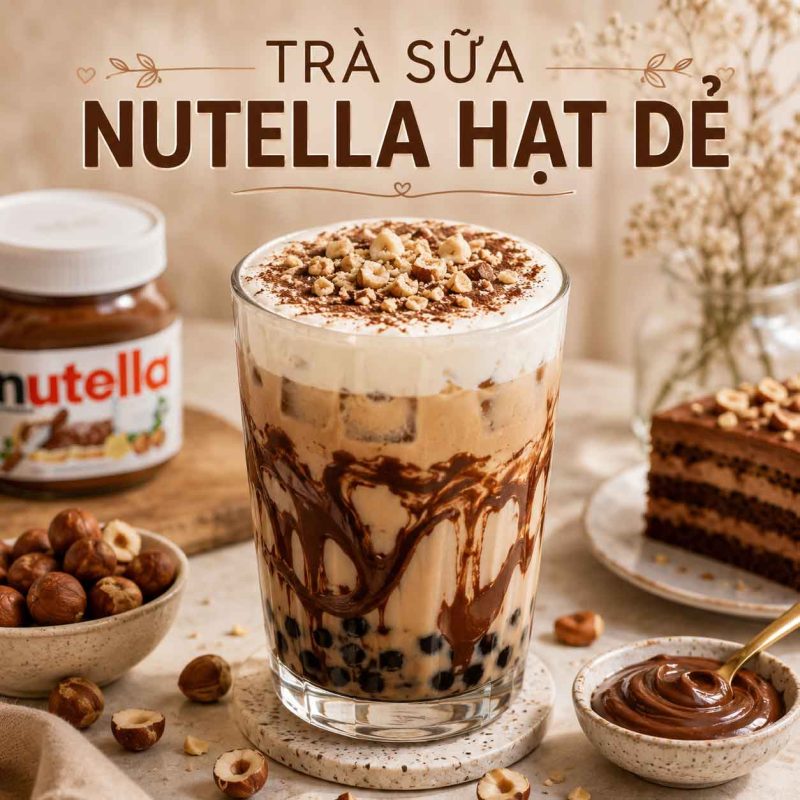 Trà Sữa Nutella Hạt Dẻ 1 tra sua Nutella hat de Copy