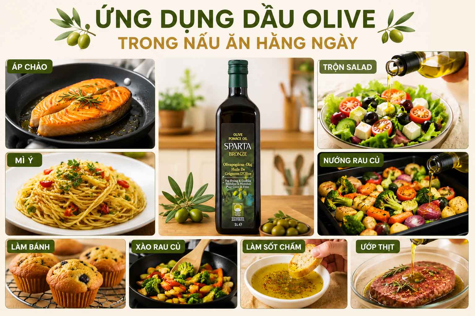 ung dung dauy oliu trong nau an hang ngay
