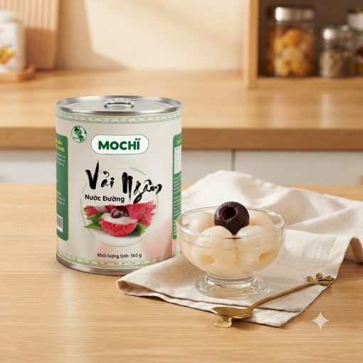 Vải ngâm nước đường Mochi 565g