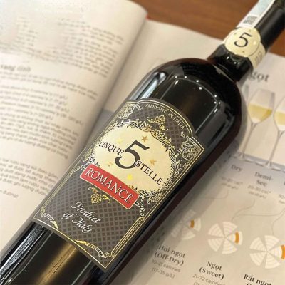 Vang đỏ Cinque Stelle Romance 10% Vol - 75cl 2 vang do ngot romance 1 scaled 1