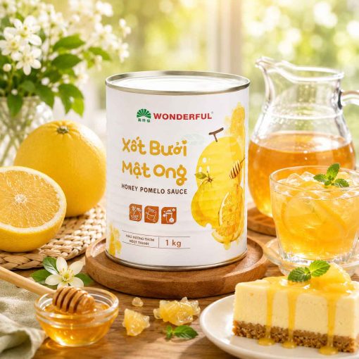 Xốt Bưởi Mật Ong Wonderful Hộp 1kg thơm ngon cho quán